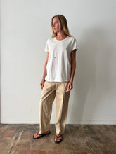 40s/50s Japanese Natural Canvas Work Pants 33w