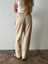 40s/50s Japanese Natural Canvas Work Pants 33w