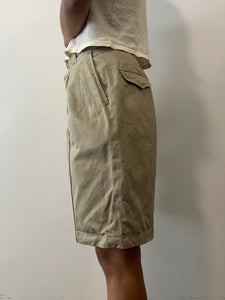 50s US Army Custom Pleated Khaki Shorts