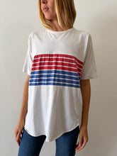 Blue and Red Striped Tee