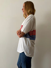 Blue and Red Striped Tee