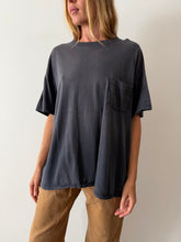 Big Faded Black Pocket Tee