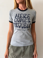 Here Comes Trouble Ringer tee