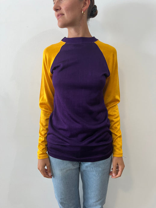 40s Yellow/Purple Sports Jersey