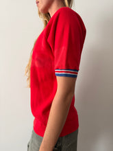 60s/70s Red Ringer Short Sleeve Sweatshirt