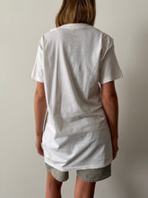 Hanes Long White V Neck Tee