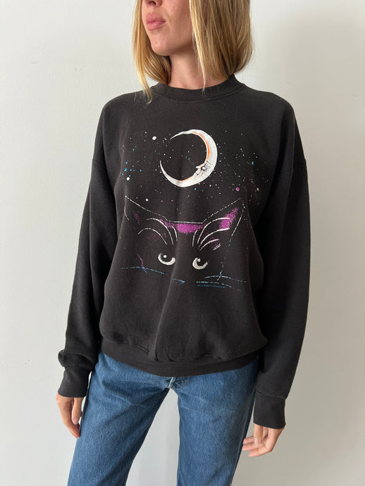 Cat + Moon Sweatshirt