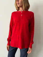 Red Duofold Henley
