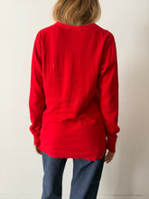 Red Duofold Henley