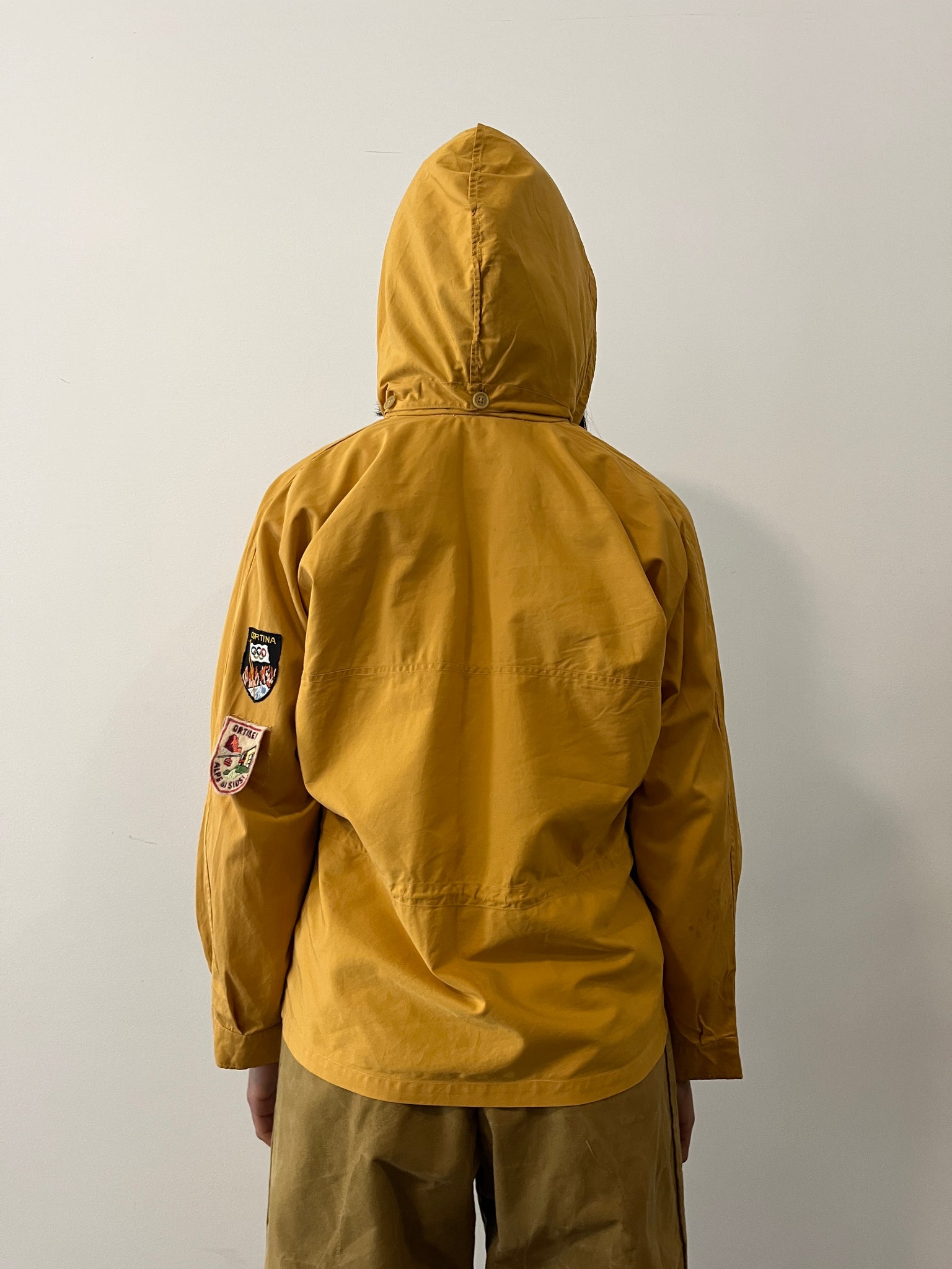 50s/60s Mustard Yellow Italian Hiking Patch Jacket