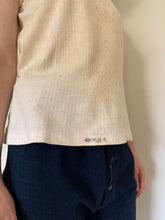 Antique Japanese Ribbed White Cotton Tee