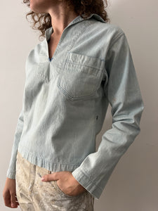 Antique Denim Sailor Pullover Shirt