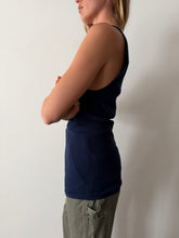 Ribbed Navy Tank