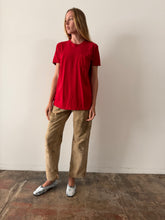 Red Pocket Tee