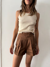 French Ribbed High-Waist Shorts 23w