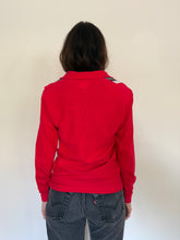 50s Cotton Striped Long Sleeve Polo