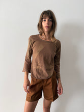 60s Flared Sleeve Brown Tee