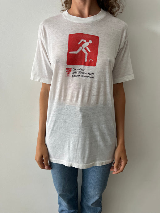 '84 Coca Cola Olympic Youth Soccer Tee