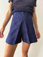 French Blue High-Waist Shorts 24w