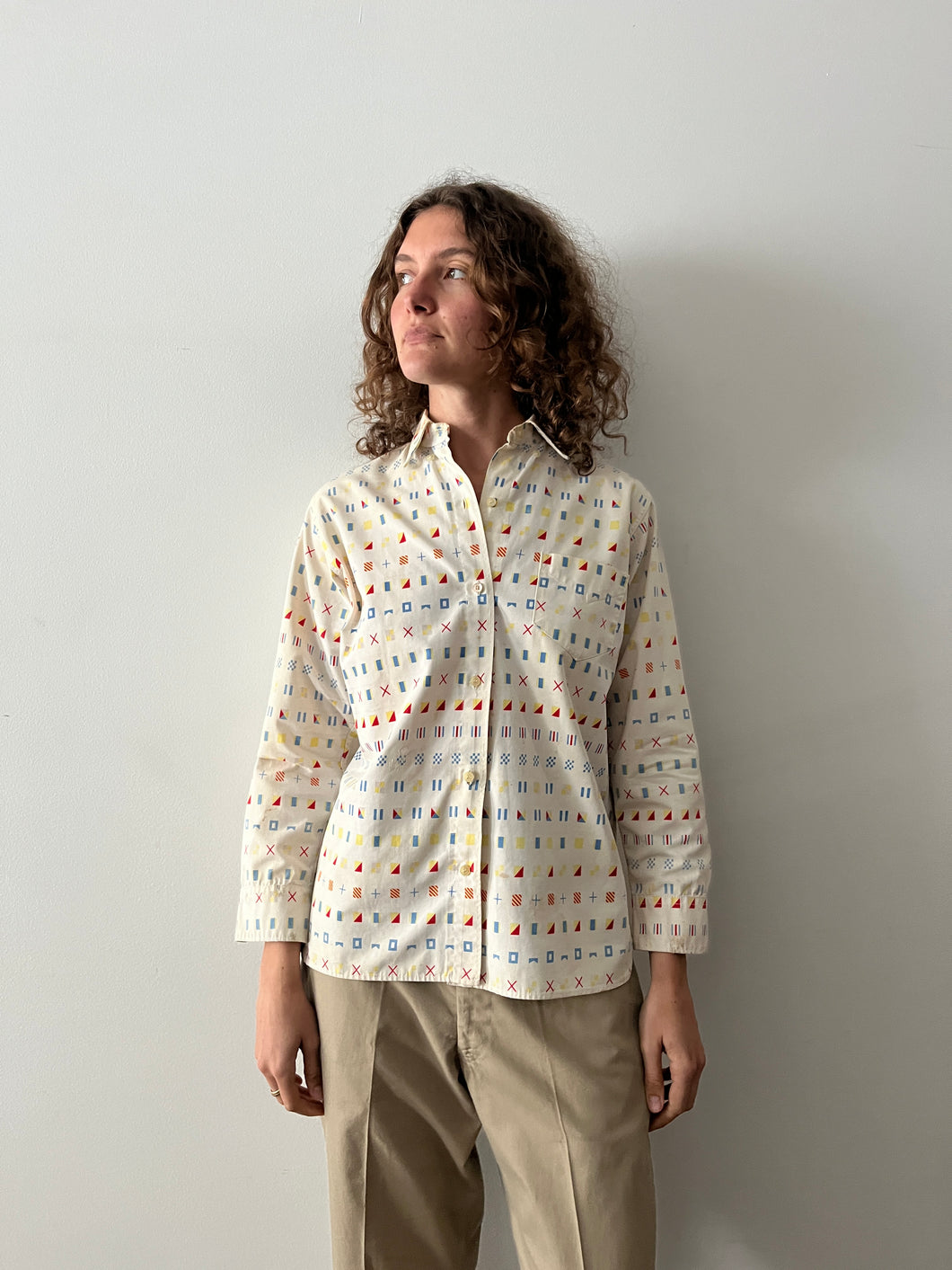 60s Nautical Flags Shirt