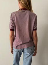 60s/70s Burgundy Striped Ringer