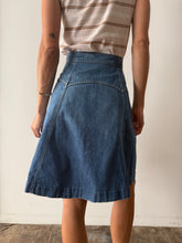 70s Snap Denim Skirt 23w