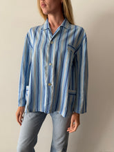Spanish Blue Striped Pajama Shirt