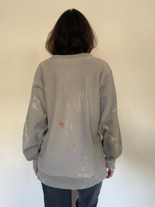90s Paint-Splattered Champion Sweatshirt
