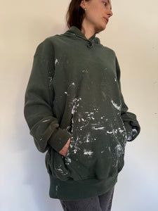 90s Green USA Champion Painters Hoodie