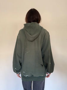 90s Green USA Champion Painters Hoodie