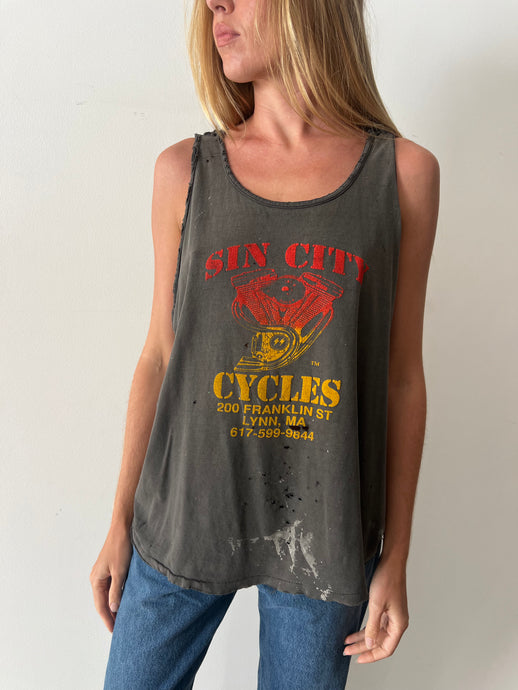 Thrashed Sin City Cycles Tank