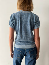 Heather Blue Short Sleeve Sweatshirt
