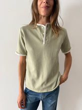 50s/60s Short Sleeve Henley Sweatshirt
