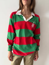 70s Green and Red Collegiate Rugby