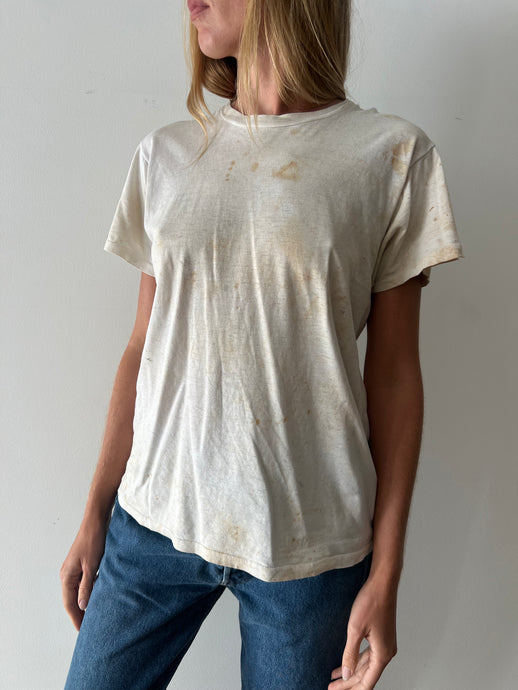 Old Thrashed White Tee