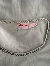 50s/60s Ribbed Cotton Mint Pocket Tee