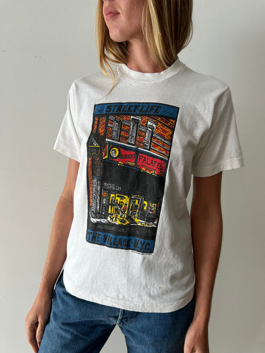 1990 Street Life The Village NYC Tee