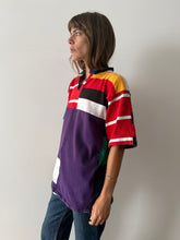 80s Color Block Rugby Tee