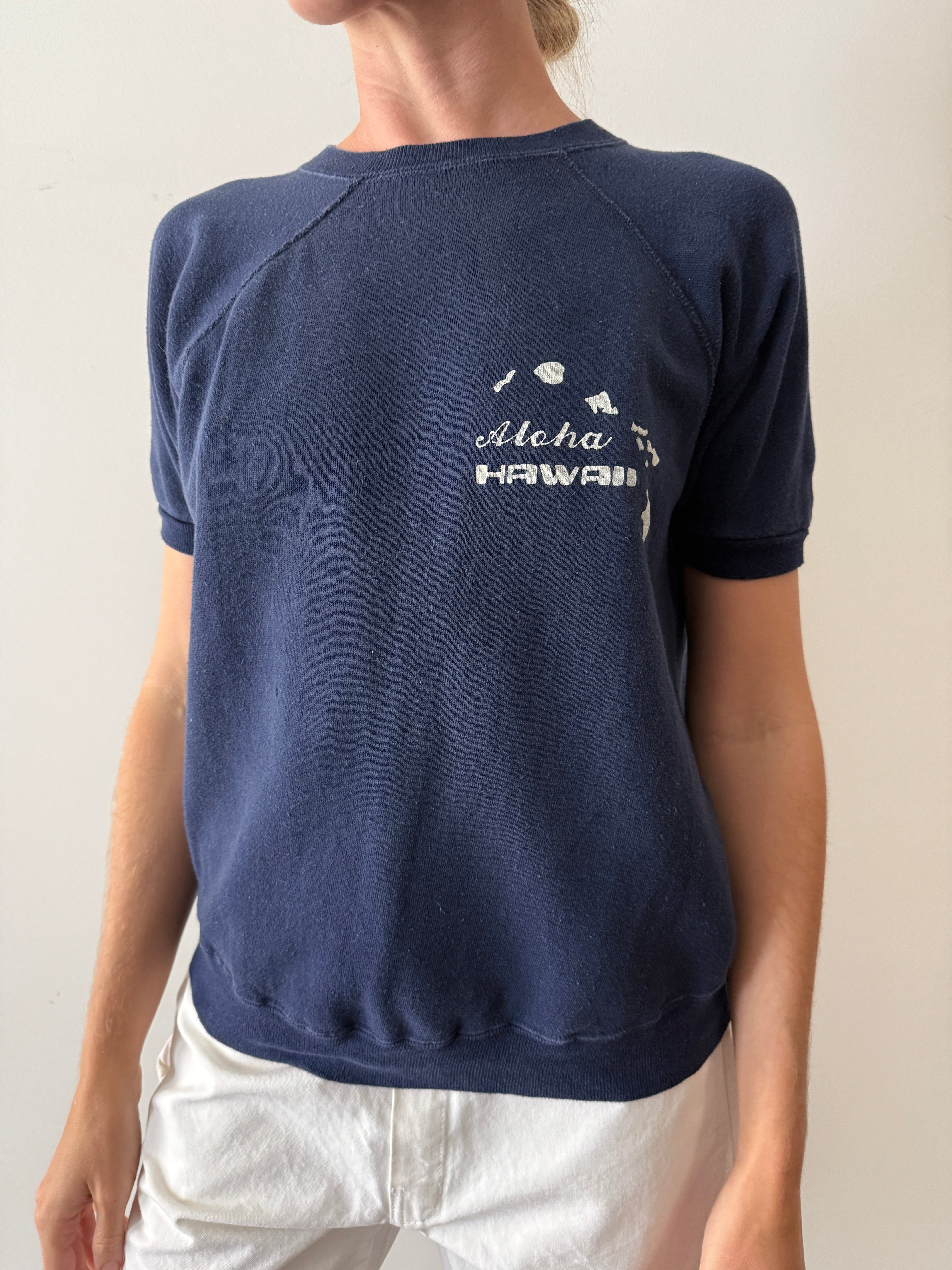 60s Hawaii Short Sleeve Sweatshirt – mothfood shop