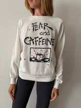 Fear and Caffeine Hand Painted Sweatshirt