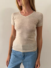 Oatmeal Wool Tee