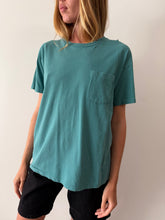 Teal Pocket Tee