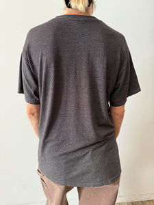 Thrashed & Faded Black Pocket tee