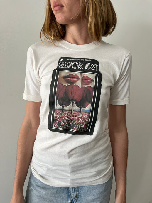 1976 Fillmore West Two Lips/Tulip Concert Tee