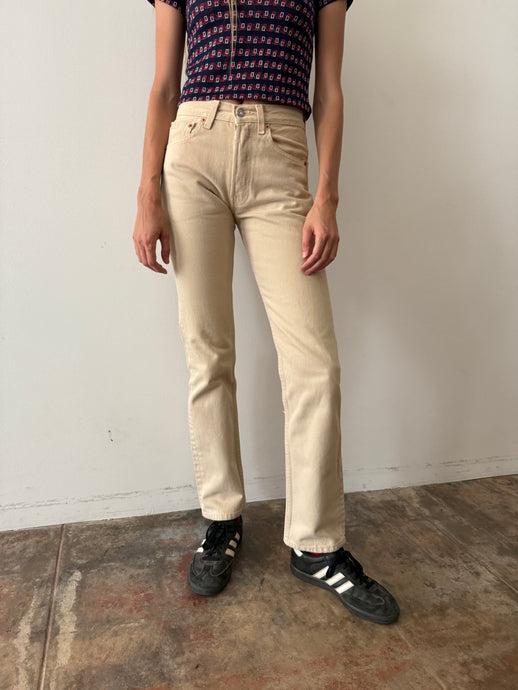 Levis USA Tan 501 Jeans 26w
