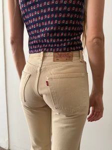 Levis USA Tan 501 Jeans 26w