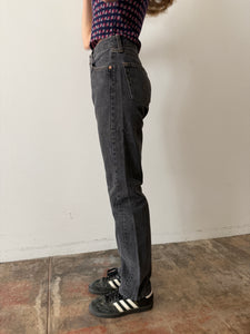 USA Levis 501 Faded Black Jeans 27w