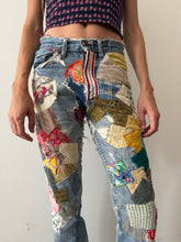 60s/70s Quilted Patchwork Levis Bells 28w