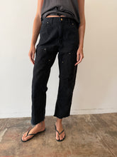 Black Double Knee Carhartt Work Pants 30w