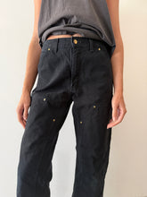 Black Double Knee Carhartt Work Pants 30w